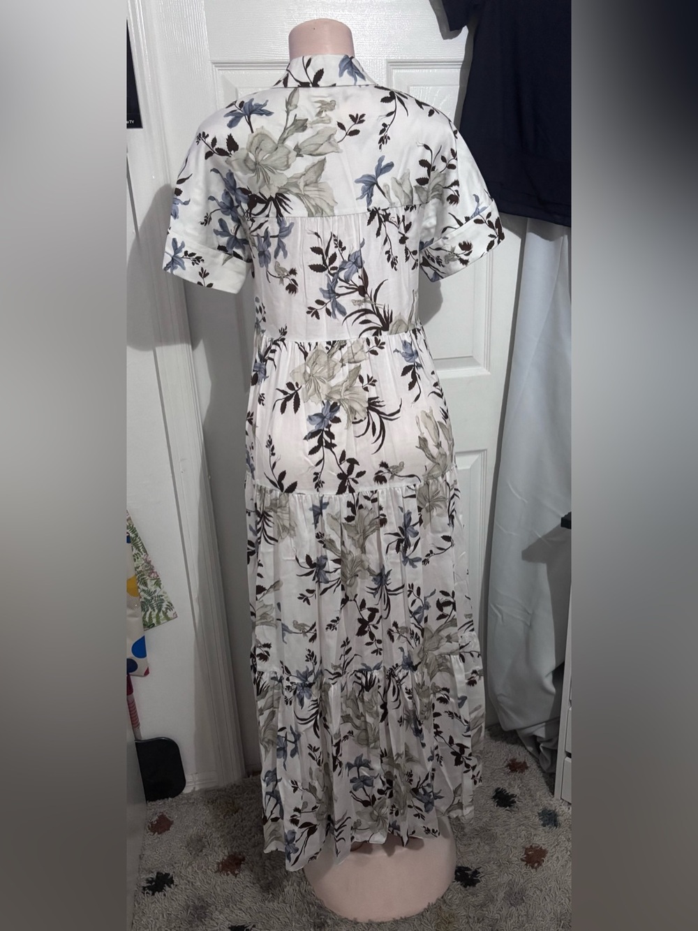Erdem floral print tiered shirtdress - Picture 2 of 9